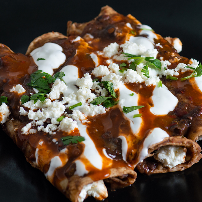 Vegetarian Mole Enchiladas Recipe