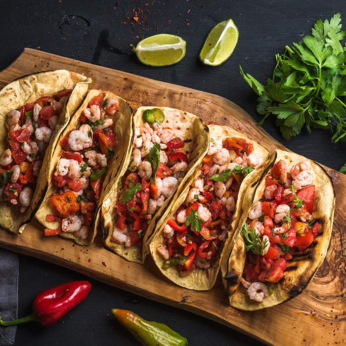Mole Poblano Shrimp Tacos Recipe