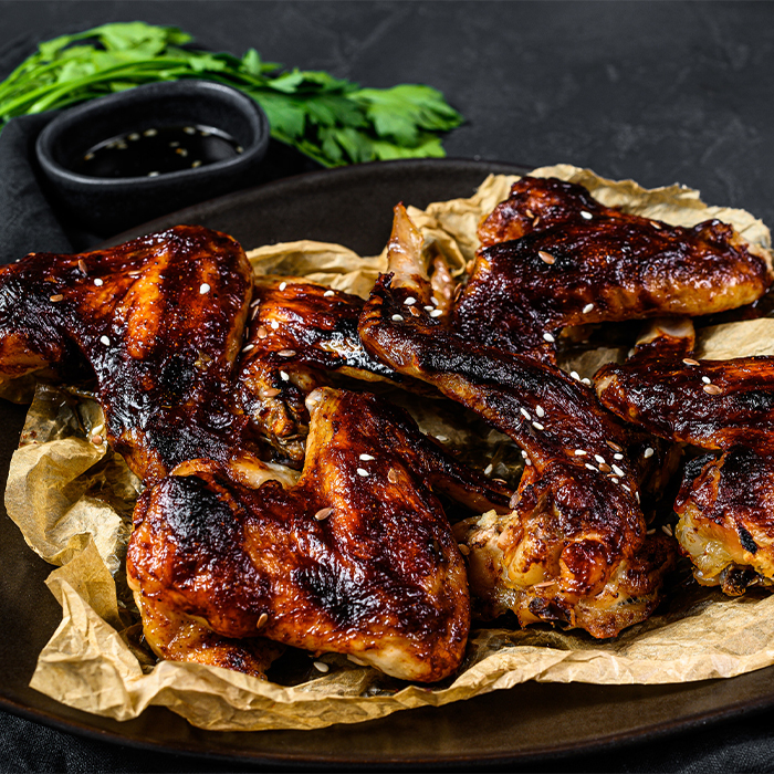 Mole Smothered Chicken Wings recipe
