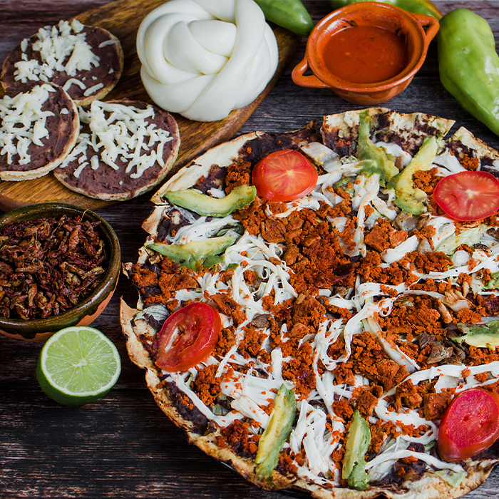 Crispy Chorizo and Mole Tlayuda Recipe